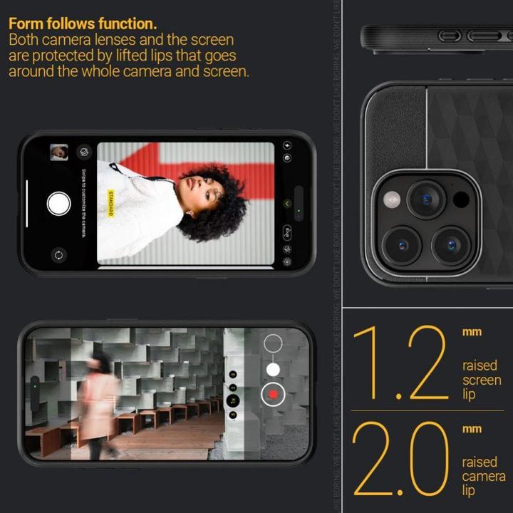Produktbild Caseology Parallax MAG iPhone 15 Pro Max 6.7" Magsafe Czarny/Matte Black ACS06614 (Apple iPhone 15 Pro Max)