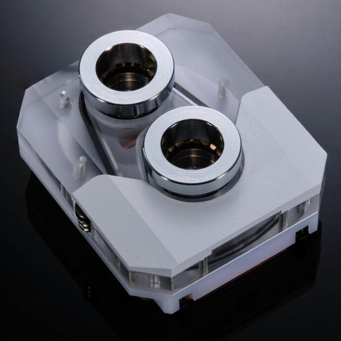 Image du produit Phanteks Glacier EZ-Fit 450CPU Refroidisseur à eau pour CPU, RGB - blanc