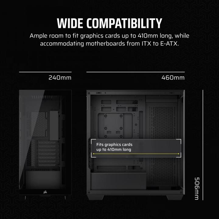 Image du produit Corsair 3500X (mATX, Mini-ITX, ATX, E-ATX)