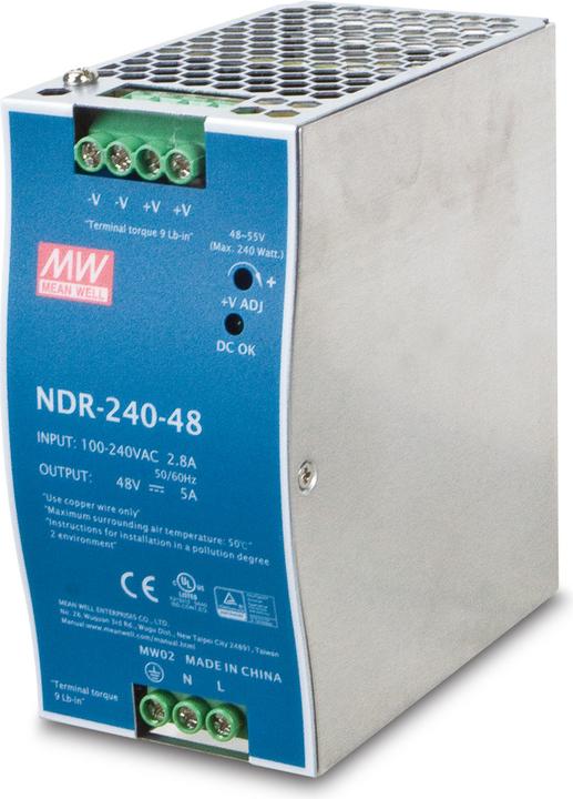 Actual product image Planet Din-Rail Power Supply PWR-240-48 240 watts (240 W)
