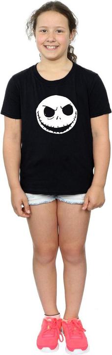 Produktbild Disney Nightmare Before Christmas Jack Skellington Face TShirt Mädchen (116)