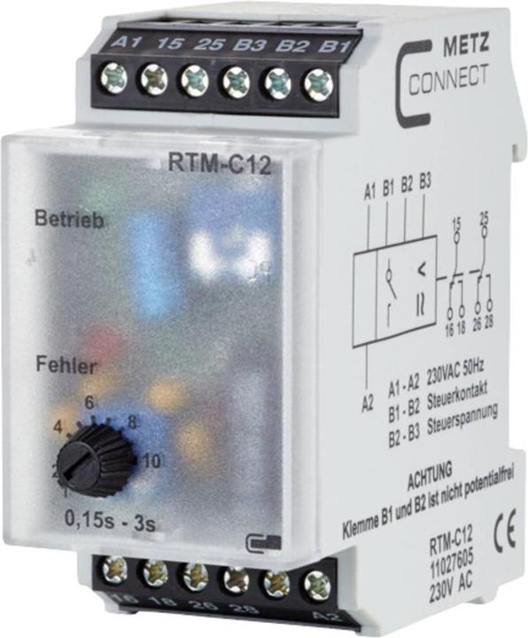 Actual product image Metz Connect 11027605 RTM-C12 Time relay 230 V/AC 1 pc. 2 CO contact