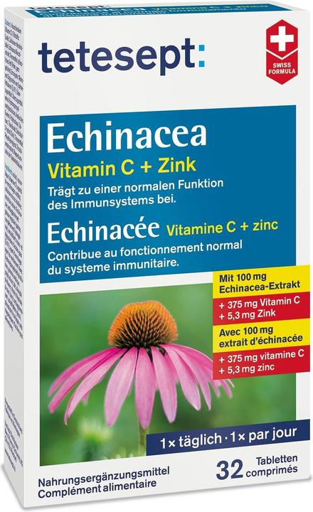Actual product image Tetesept Echinacea (32 Piece, Pills, 53 g)