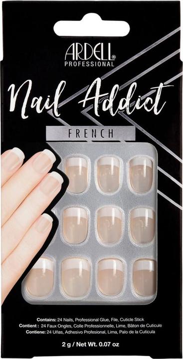 Actual product image Ardell Nail Addict - Nail Addict Classic French (Artificial nails, Nude)