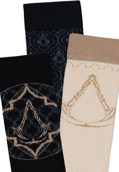 Actual product image Difuzed Assassin's Creed pack 3 paires de chaussettes Logos 39-42 (pack of 3, 39 - 42)
