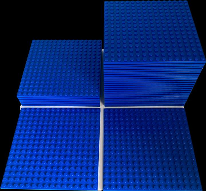 Actual product image LEGO 16x16 Building Plate Blue - 1 piece - Blue 91405 (91405, LEGO Accessories)