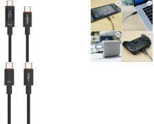 Actual product image Ansmann USB-C -> USB-C S/S 60cm charging cable 140W anthracite (0.60 m, USB 3.0, USB 3.1, 140 W)