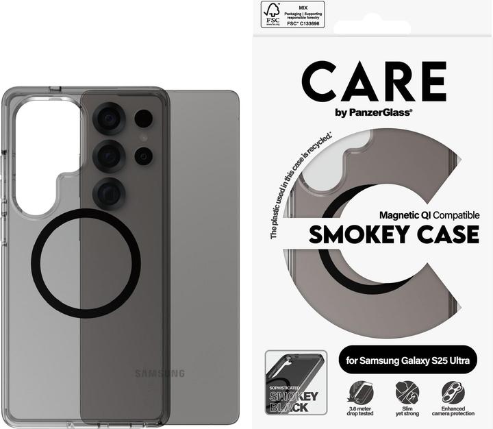 Produktbild PanzerGlass CARE by ® Flagship Case Urban Combat Smokey m. Schwarz Qi Compatible Samsung Galaxy S 20 (Samsung Galaxy S25 Ultra)