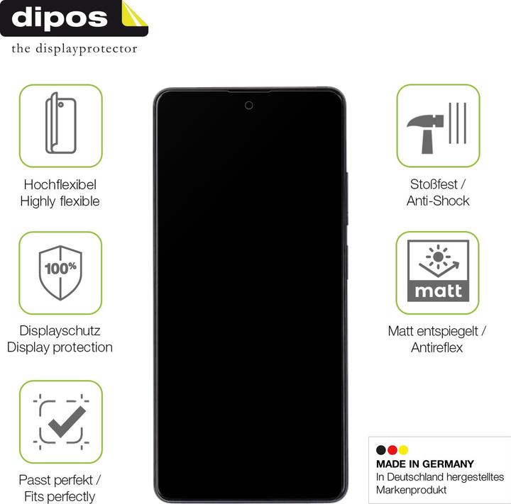 Image du produit Dipos Film de Protection d’écran Full-Cover Anti-reflet (1 pièce(s), Xiaomi Redmi Note 12 Pro 5G)