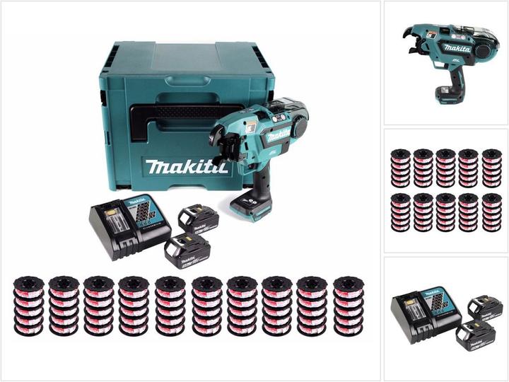 Productafbeelding Makita DTR 180 RTJ Accu wapeningssteker 18V Brushless met 2x 5,0 Ah accu en lader in Makpac + 2