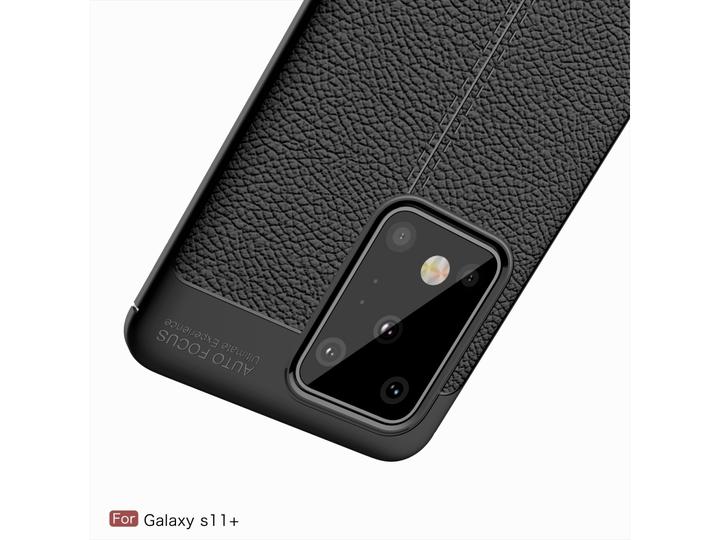 Actual product image Screenguard Samsung Galaxy S20 Ultra Case Leather Design TPU Cover (Samsung Galaxy S20 Ultra)