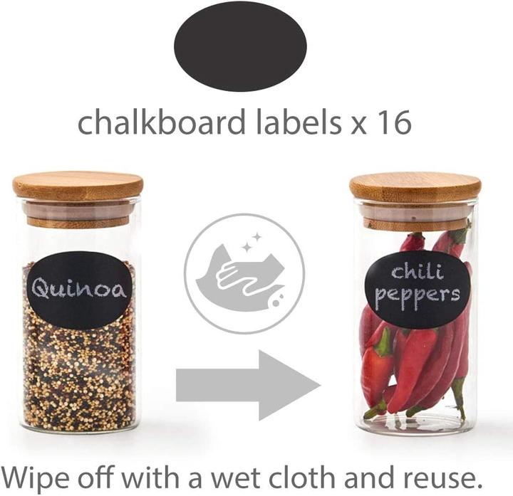 Actual product image EZOWare Spice jars, 200ml (0.20 l)