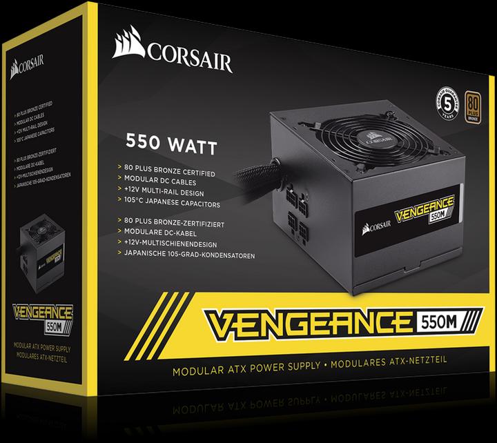 Actual product image Corsair Vengeance 550M (550 W)