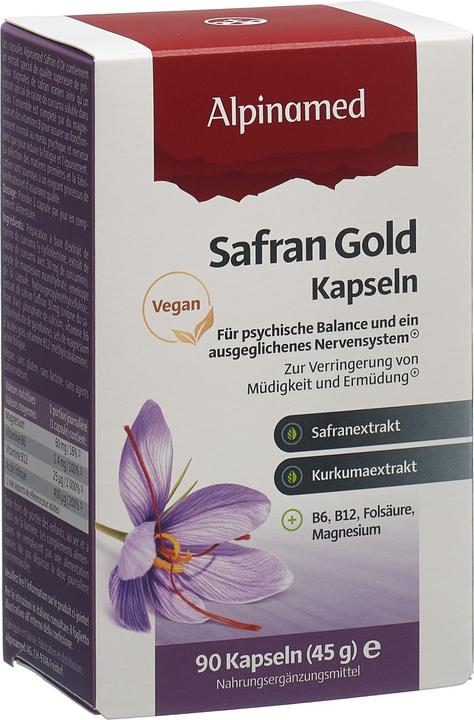 Actual product image Alpinamed Saffron Gold (90 Piece, Capsules, 88 g)
