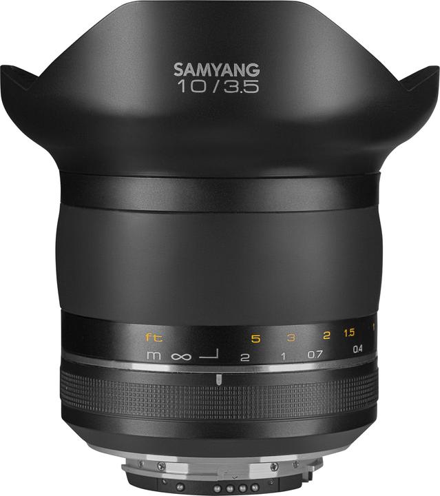 Samyang XP 10mm F3.5 Nikon F Premium MF Objektiv (Nikon F, APS-C / DX, Vollformat)