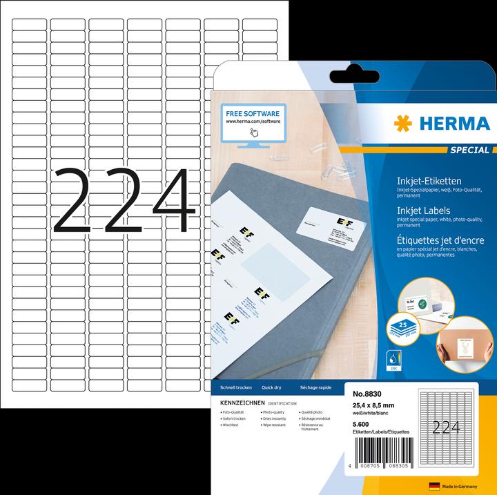 Produktbild HERMA Inkjet Etiketten A4