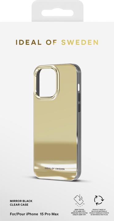 Immagine prodotto iDeal Of Sweden Custodia trasparente per iPhone 15 Pro Max, oro a specchio (Apple iPhone 15 Pro Max)