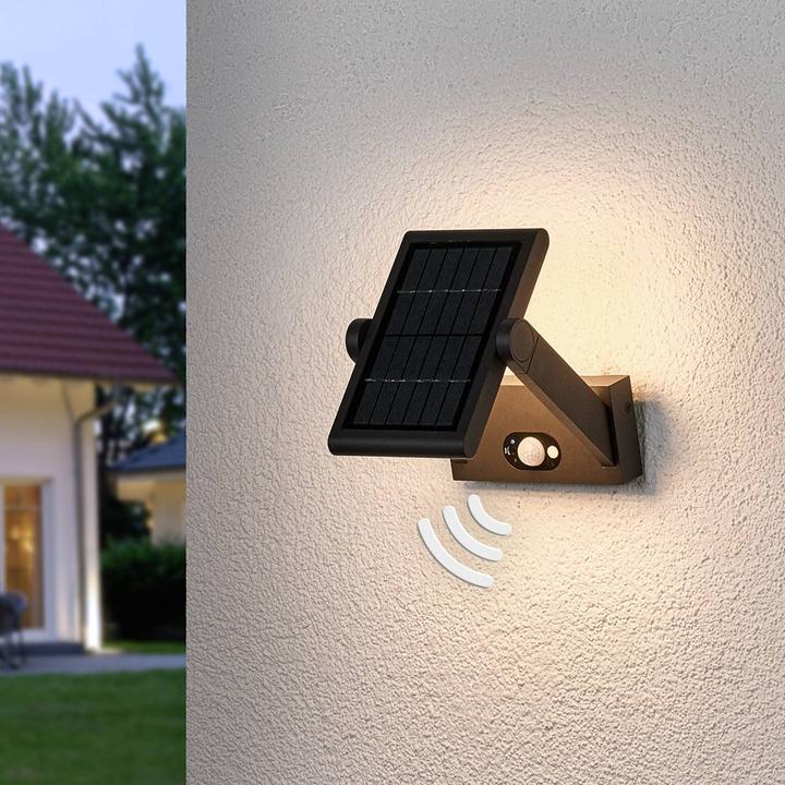 Immagine prodotto Lucande Applique Vakerian Solcelle con sensore Grafite (150 lm, IP54)