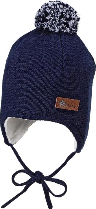 Sterntaler Strickmütze Bommel Marine Gr. 47 (47)