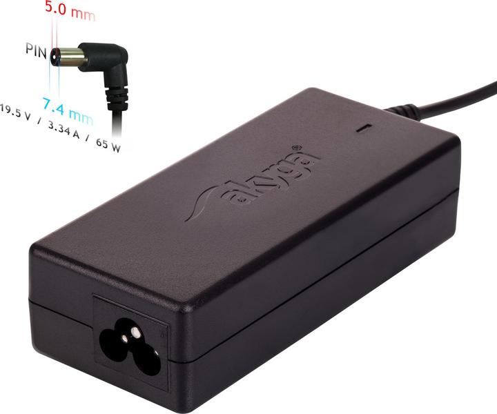 Actual product image Akyga Notebook adapter is dedicated AK-ND-05 DELL 19V (65 W)