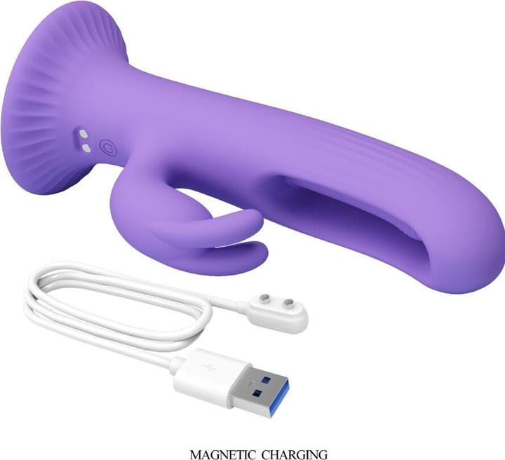 Actual product image Pretty Love - Killmoulis Rabbit Vibrator 12 Vibrationsmodi Lila