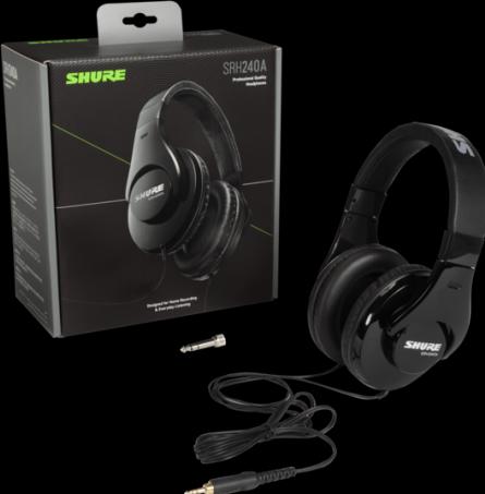 Image du produit Shure SRH240A-BK-EFS (ANC, Filaire)