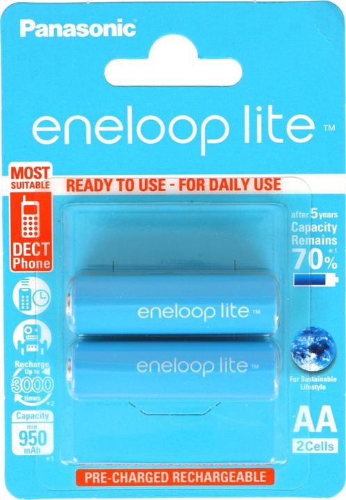 Actual product image Panasonic eneloop Lite (2 pcs., AA, 950 mAh)