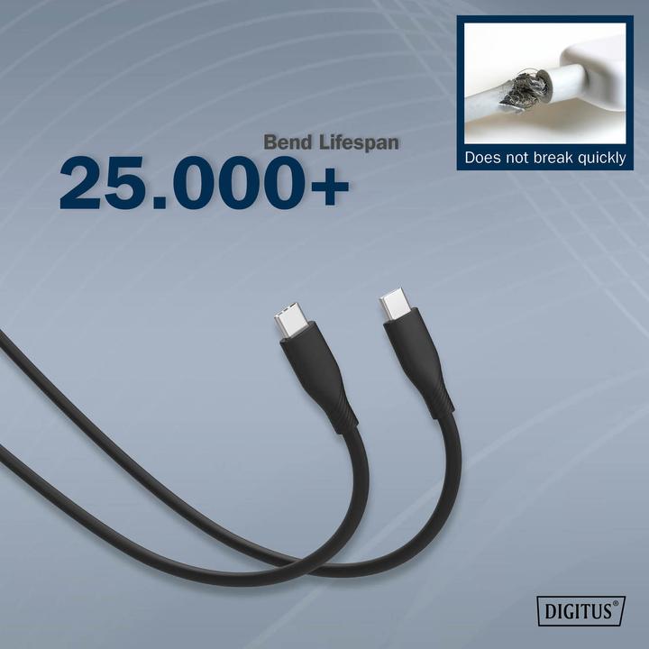 Image du produit Digitus USB C – USB C (0.50 m, USB 2.0)