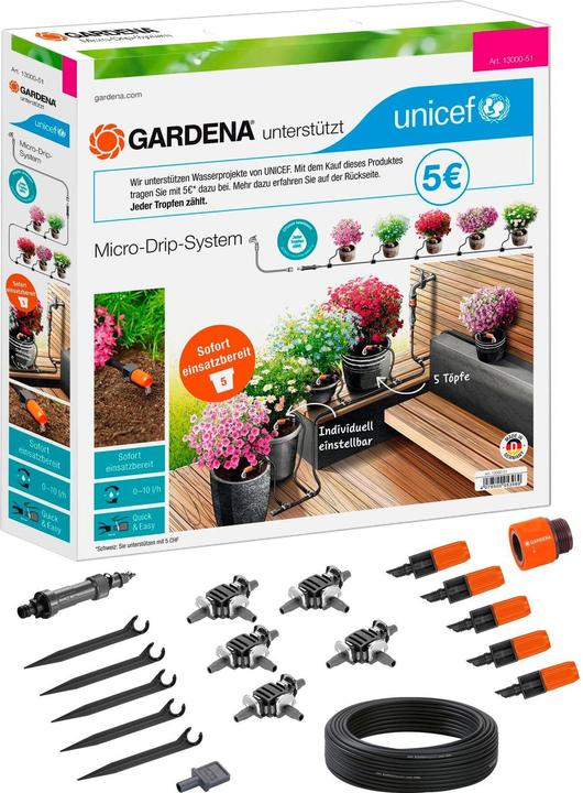 Productafbeelding Gardena Micro Druppel Systeem (Set druppelirrigatie)