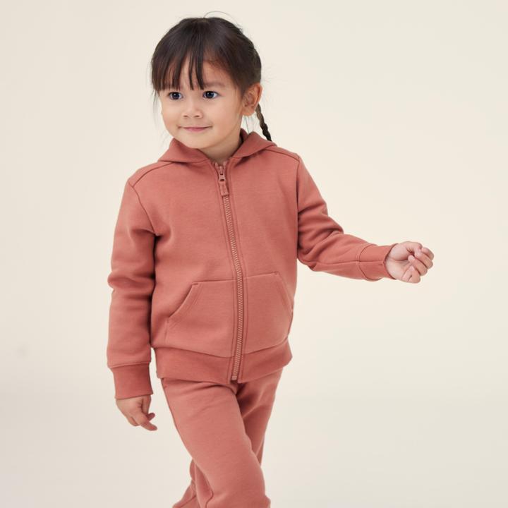 Domyos Kapuzenjacke Babys/Kleinkinder - terrakotta (122)