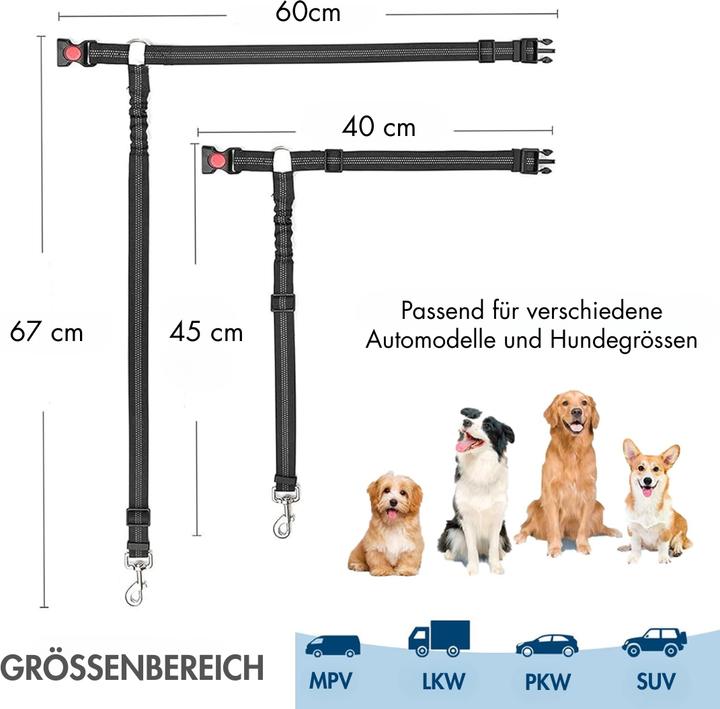 Produktbild Suba Hundegurt fürs Auto (Hund, Sicherheitsverschluss)