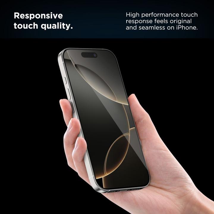 Actual product image Tech-Protect Quick Set+ 2er-Pack Panzerglas für iPhone 16 Pro (1 Piece, Apple iPhone 16 Pro)