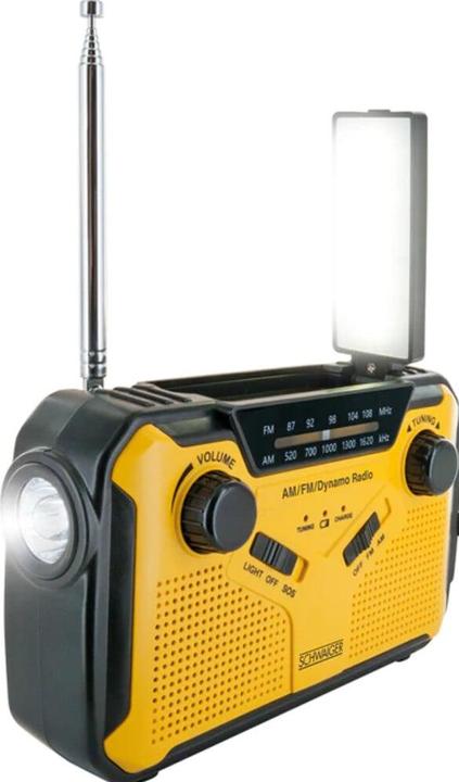 Actual product image Schwaiger Solar Crank Radio with LED Light (AM, FM)