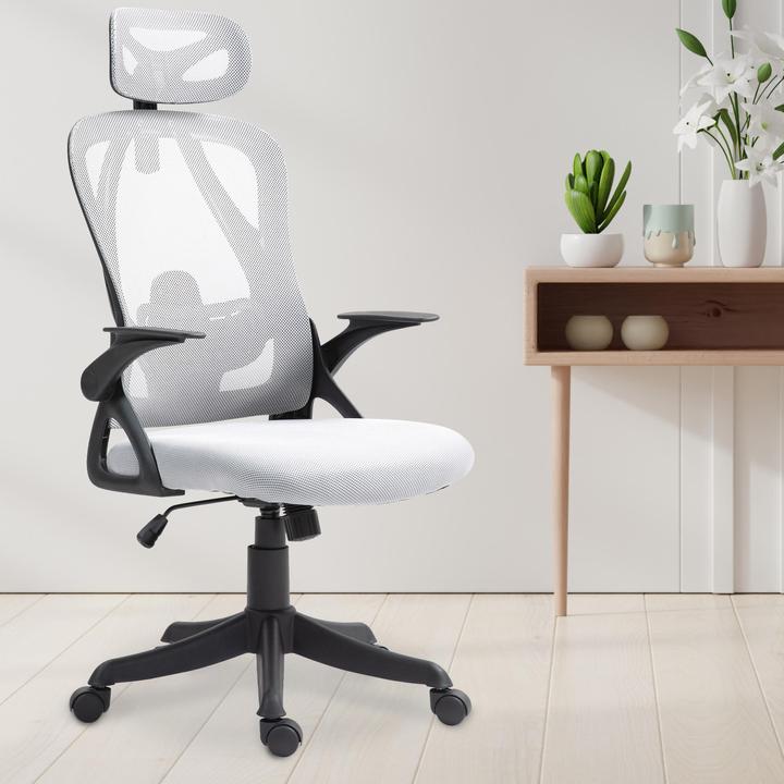 Produktbild CLP Bürostuhl Taos Ergonomischer Schreibtischstuhl mit Kopfstütze
