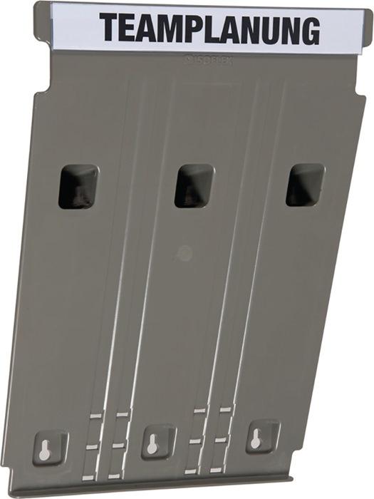 Actual product image Eichner FLAT wall-mounted sorting system, for format A4, filling height 9 mm, grey (A4)