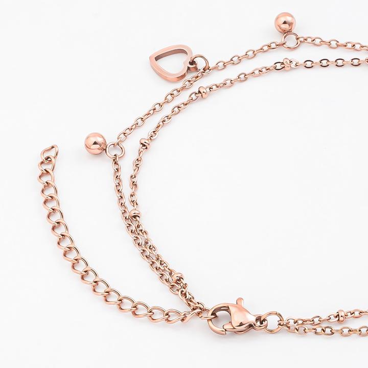 Immagine prodotto Sensora Jewelry Braccialetto con charm a forma di cuore (Acciaio inossidabile)