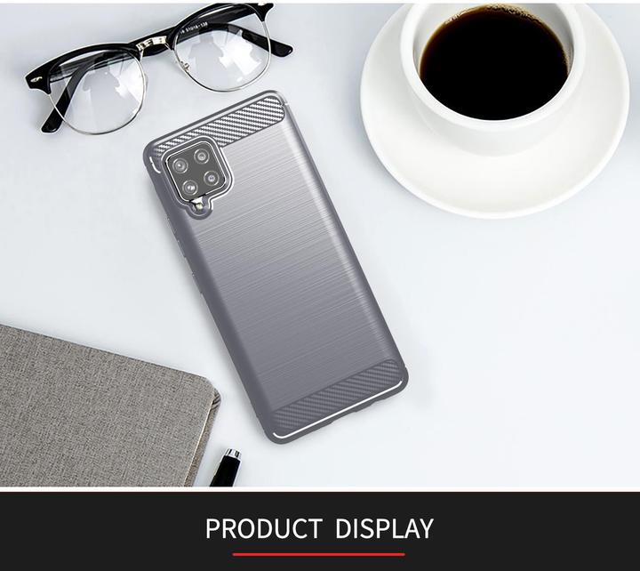Produktbild Cadorabo TPU Ultra Slim carbon edelstahl Kombi Cover (Samsung Galaxy A42 5G)
