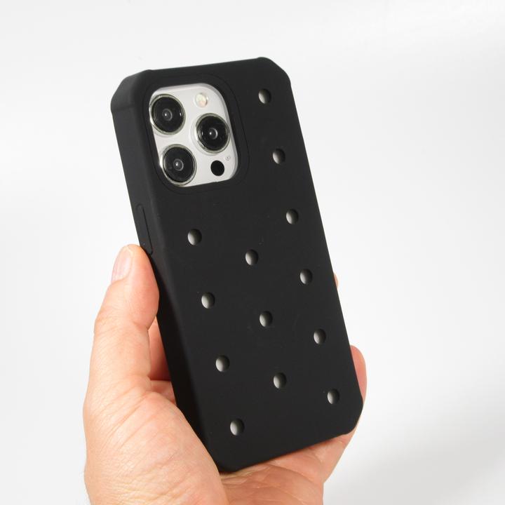 Image du produit PhoneLook Coque Case épais en silicone avec des trous pour les stickers à fixer (Apple iPhone 14 Pro)