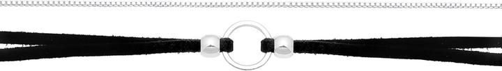Produktbild Elli Choker (925er Sterling Silber, Kunstleder, No Stein, 32 cm)
