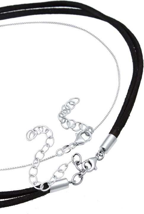 Produktbild Elli Choker (925er Sterling Silber, Kunstleder, No Stein, 32 cm)