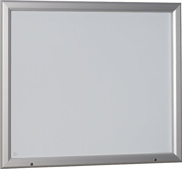 Image du produit eurokraft pro Vitrine d'affichage, cadre en aluminium, pour l'intérieur et l'extérieur (Tableau magnétique, 124,5 x 106,5 cm)