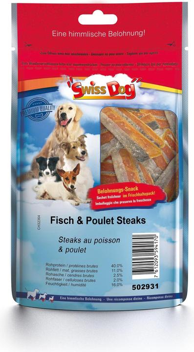 SwissDog Fish & Chicken Steaks (Adult, 1 pcs., 80 g)
