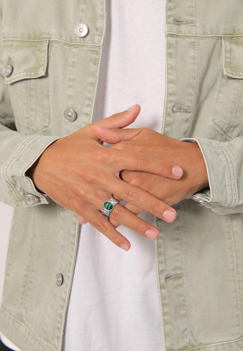 Immagine prodotto Kuzzoi Anello con pietra preziosa, anello con sigillo (66, 925 Argento)