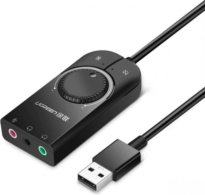 Produktbild Ugreen Externe USB Soundkarte mit Lautstärkeregler