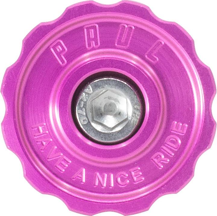 Paul Component Engineering Paul Component Stem Cap, 1 1/8", pink