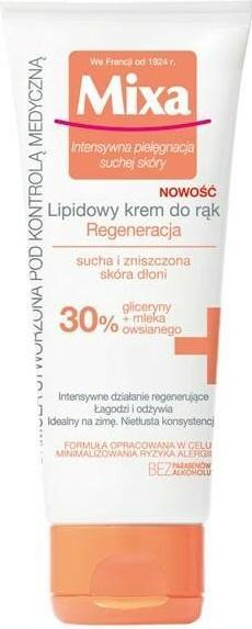 Produktbild Mixa Intensive Care Dry Scores Regenerating Lipid Hand Cream 100Ml (100 ml)