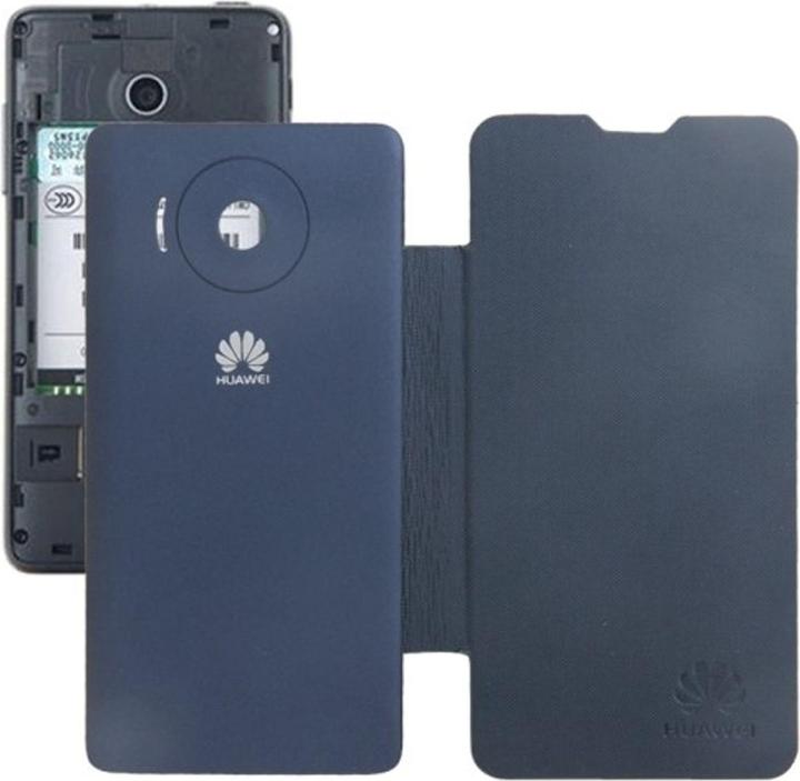 Produktbild König Design Handyhülle Flip Quer für Handy Huawei Ascend Y300 dunkelblau (Huawei Ascend Y300)