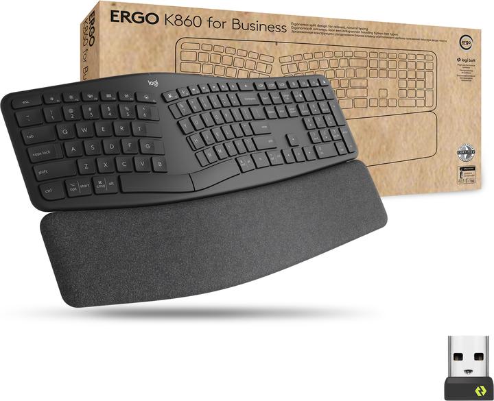 Logitech Ergo K860 Split Keyboard for Business (CH, Wireless)