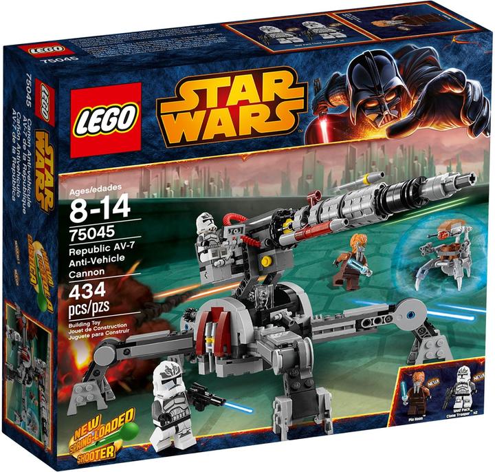 Image du produit LEGO Star Wars Republic AV 7 Anti Vehicle Cannon (canon anti-véhicule) (75045, LEGO Star Wars)