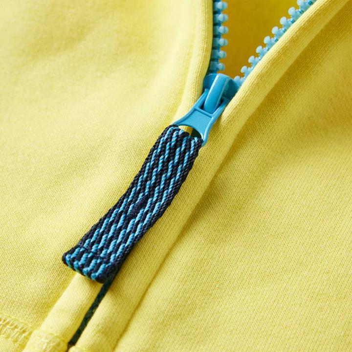 Produktbild VidaXL Kinder-Kapuzenpullover mit Reissverschluss Hellgelb (140)